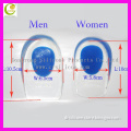 High quality silicone heel cup / silicone gel heeling socks/ silicone heel insoles pad with air hole for foot health